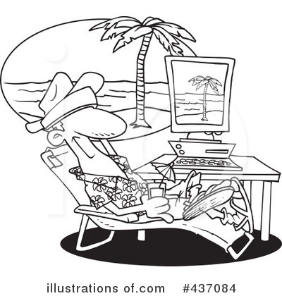 Royalty-Free (RF) Vacation Clipart Illustration by toonaday - Stock Sample #437084