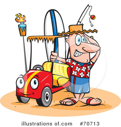 Royalty-Free (RF) Vacation Clipart Illustration by jtoons - Stock Sample #70713