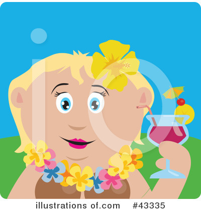 Vacationing Clipart #43335 by Dennis Holmes Designs