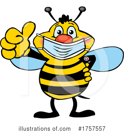 Bees Clipart #1757557 by Dennis Holmes Designs