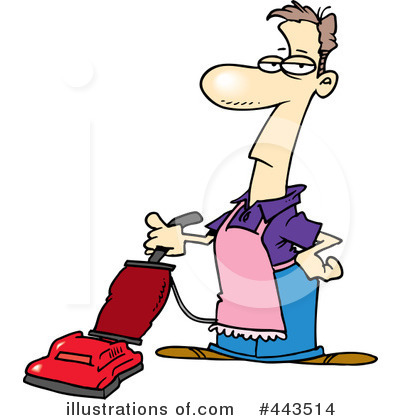 Royalty-Free (RF) Vacuuming Clipart Illustration by toonaday - Stock Sample #443514