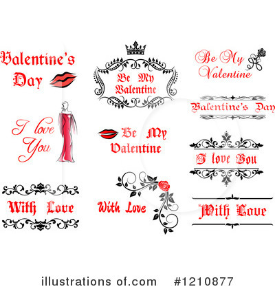 Royalty-Free (RF) Valentine Clipart Illustration by Vector Tradition SM - Stock Sample #1210877