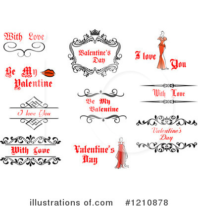 Royalty-Free (RF) Valentine Clipart Illustration by Vector Tradition SM - Stock Sample #1210878