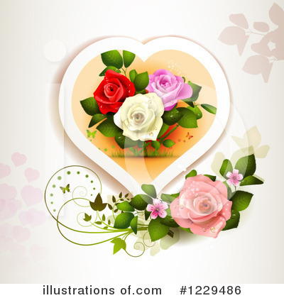 Royalty-Free (RF) Valentine Clipart Illustration by merlinul - Stock Sample #1229486