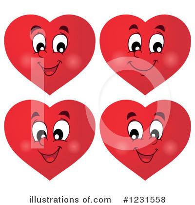 Royalty-Free (RF) Valentine Clipart Illustration by visekart - Stock Sample #1231558