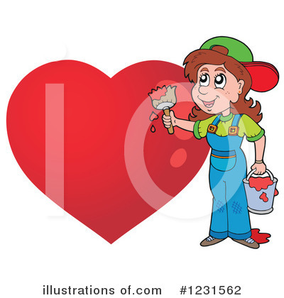 Royalty-Free (RF) Valentine Clipart Illustration by visekart - Stock Sample #1231562
