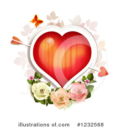 Royalty-Free (RF) Valentine Clipart Illustration by merlinul - Stock Sample #1232568