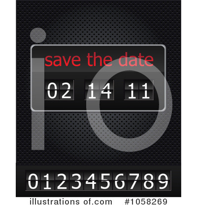 Save The Date Clipart #1058269 by Eugene