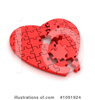 Broken Heart Clipart #1091924 by BNP Design Studio