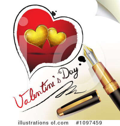 Royalty-Free (RF) Valentines Day Clipart Illustration by merlinul - Stock Sample #1097459
