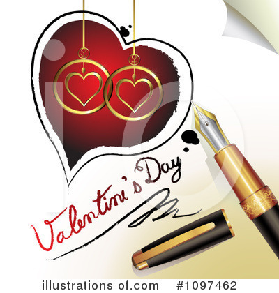 Royalty-Free (RF) Valentines Day Clipart Illustration by merlinul - Stock Sample #1097462