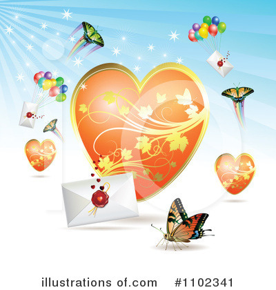 Royalty-Free (RF) Valentines Day Clipart Illustration by merlinul - Stock Sample #1102341