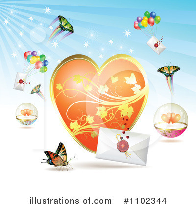 Royalty-Free (RF) Valentines Day Clipart Illustration by merlinul - Stock Sample #1102344