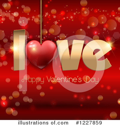 Valentines Day Background Clipart #1227859 by KJ Pargeter