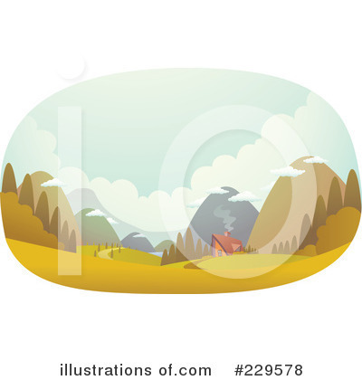Royalty-Free (RF) Valley Clipart Illustration by Qiun - Stock Sample #229578