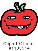 Vampire Apple Clipart #1190914 by lineartestpilot
