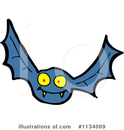 Royalty-Free (RF) Vampire Bat Clipart Illustration by lineartestpilot - Stock Sample #1134009