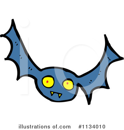 Royalty-Free (RF) Vampire Bat Clipart Illustration by lineartestpilot - Stock Sample #1134010