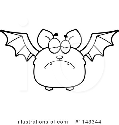 Royalty-Free (RF) Vampire Bat Clipart Illustration by Cory Thoman - Stock Sample #1143344