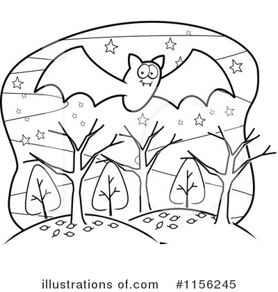 Royalty-Free (RF) Vampire Bat Clipart Illustration by Cory Thoman - Stock Sample #1156245