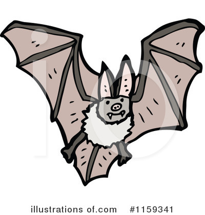 Royalty-Free (RF) Vampire Bat Clipart Illustration by lineartestpilot - Stock Sample #1159341