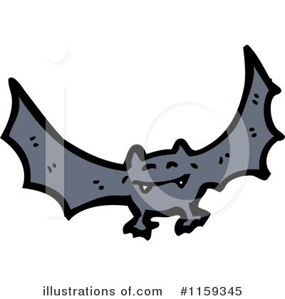 Royalty-Free (RF) Vampire Bat Clipart Illustration by lineartestpilot - Stock Sample #1159345