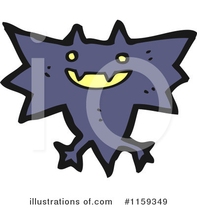 Royalty-Free (RF) Vampire Bat Clipart Illustration by lineartestpilot - Stock Sample #1159349