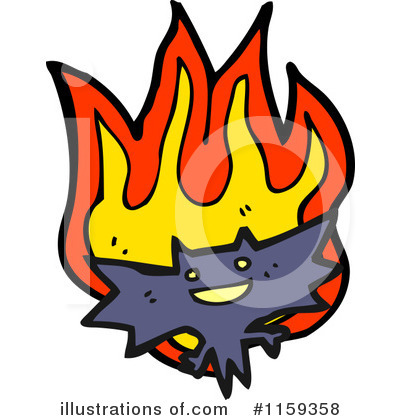 Royalty-Free (RF) Vampire Bat Clipart Illustration by lineartestpilot - Stock Sample #1159358
