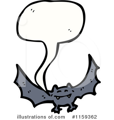 Royalty-Free (RF) Vampire Bat Clipart Illustration by lineartestpilot - Stock Sample #1159362
