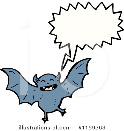 Royalty-Free (RF) Vampire Bat Clipart Illustration by lineartestpilot - Stock Sample #1159363