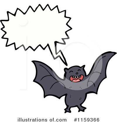 Royalty-Free (RF) Vampire Bat Clipart Illustration by lineartestpilot - Stock Sample #1159366