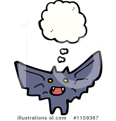 Royalty-Free (RF) Vampire Bat Clipart Illustration by lineartestpilot - Stock Sample #1159367
