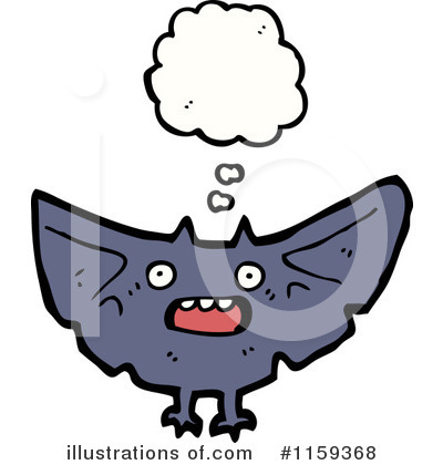 Royalty-Free (RF) Vampire Bat Clipart Illustration by lineartestpilot - Stock Sample #1159368
