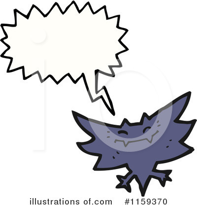Royalty-Free (RF) Vampire Bat Clipart Illustration by lineartestpilot - Stock Sample #1159370