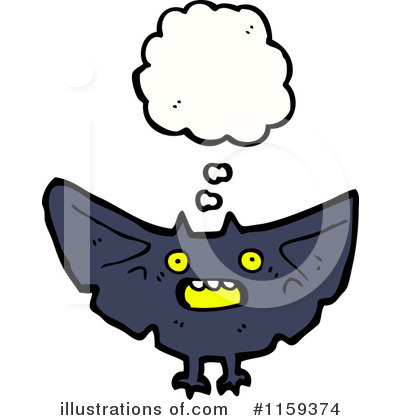 Royalty-Free (RF) Vampire Bat Clipart Illustration by lineartestpilot - Stock Sample #1159374