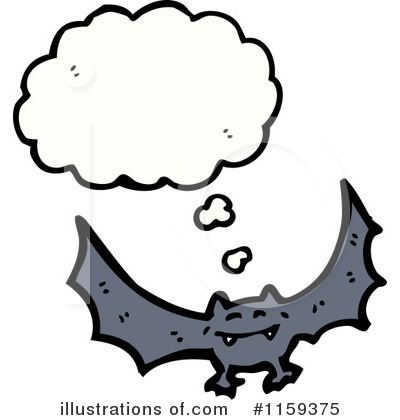 Royalty-Free (RF) Vampire Bat Clipart Illustration by lineartestpilot - Stock Sample #1159375