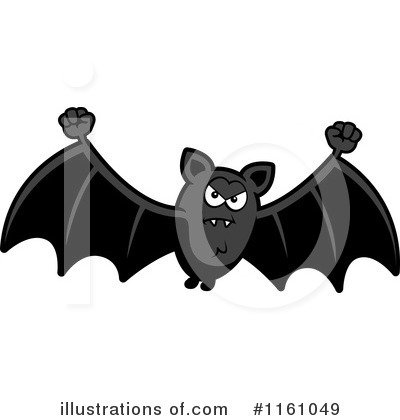 Royalty-Free (RF) Vampire Bat Clipart Illustration by Cory Thoman - Stock Sample #1161049