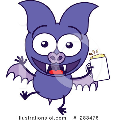 Royalty-Free (RF) Vampire Bat Clipart Illustration by Zooco - Stock Sample #1283476