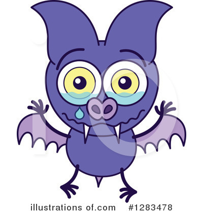 Flying Bat Clipart #1283478 by Zooco