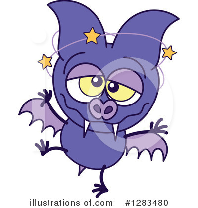 Flying Bat Clipart #1283480 by Zooco