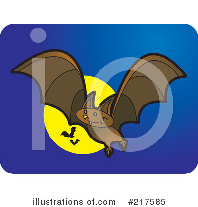 Royalty-Free (RF) Vampire Bat Clipart Illustration by Lal Perera - Stock Sample #217585