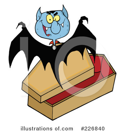 Royalty-Free (RF) Vampire Bat Clipart Illustration by Hit Toon - Stock Sample #226840
