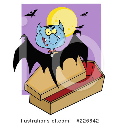 Royalty-Free (RF) Vampire Bat Clipart Illustration by Hit Toon - Stock Sample #226842