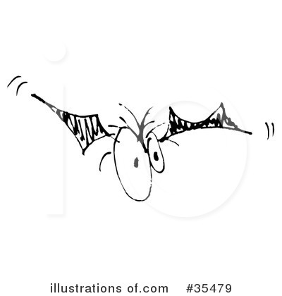 Royalty-Free (RF) Vampire Bat Clipart Illustration by Andy Nortnik - Stock Sample #35479