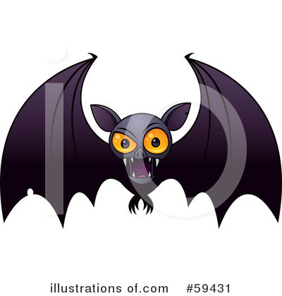 Royalty-Free (RF) Vampire Bat Clipart Illustration by John Schwegel - Stock Sample #59431