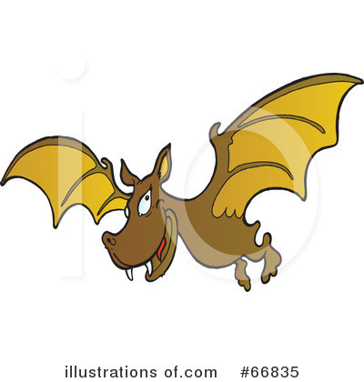 Royalty-Free (RF) Vampire Bat Clipart Illustration by Snowy - Stock Sample #66835