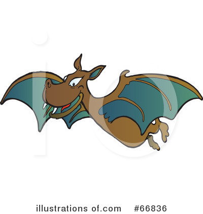 Royalty-Free (RF) Vampire Bat Clipart Illustration by Snowy - Stock Sample #66836