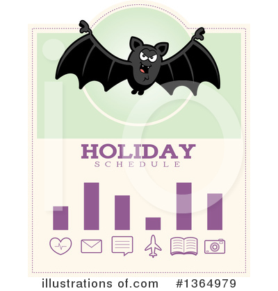 Royalty-Free (RF) Vampire Bats Clipart Illustration by Cory Thoman - Stock Sample #1364979