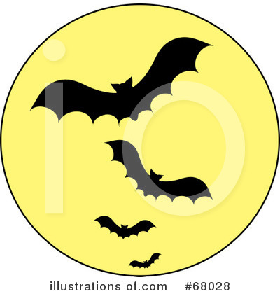Flying Bats Clipart #68028 by Pams Clipart