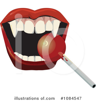 Vampire Mouth Clipart #1084547 by Dennis Holmes Designs